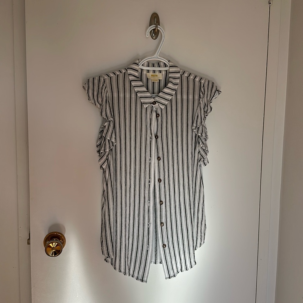 Maeve Anthropologie Fairhope Stripe Down